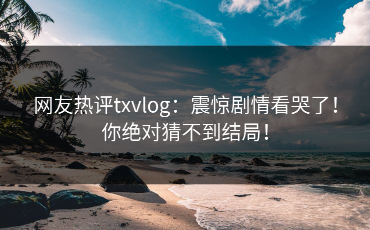 网友热评txvlog：震惊剧情看哭了！你绝对猜不到结局！