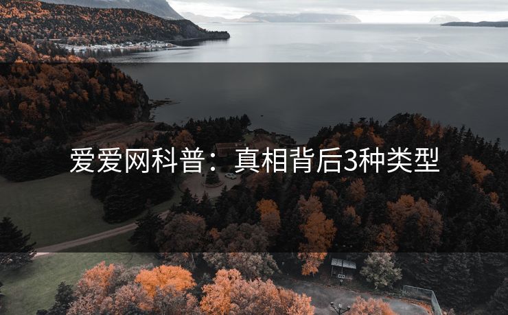 爱爱网科普：真相背后3种类型